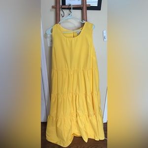 A new day yellow maxi dress only worn once. XL